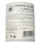 Languedoc - Rouge - Limoux - Domaine Les Ors - 15° - 2020 - 75 cl